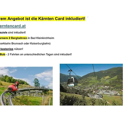 Mariagrazia - Kaernten Card Sommer 2025 Inklusive Apartment *